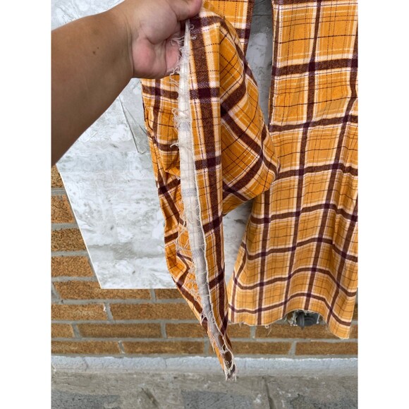 FREE PEOPLE Plaid Float On Flare Corduroy Pants size 28 - Picture 5 of 12